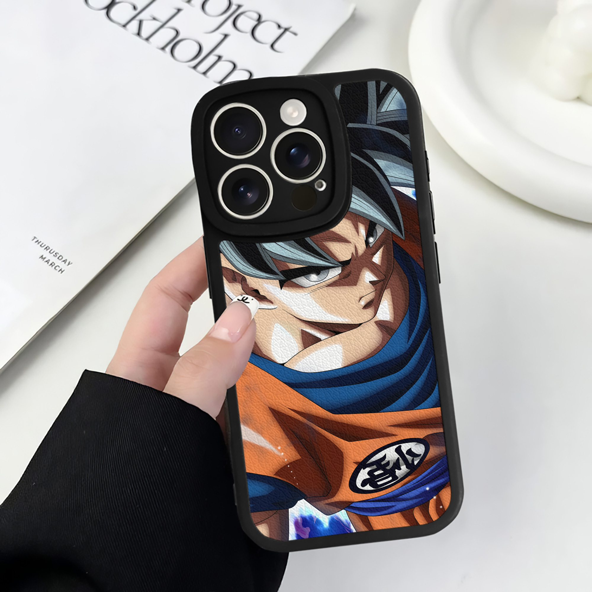 （画像用） ドラゴンボール DRAGON BALL 【iPhone 16シリーズ対応】シリコンスマホケース（レザー調） 材質：シリコン